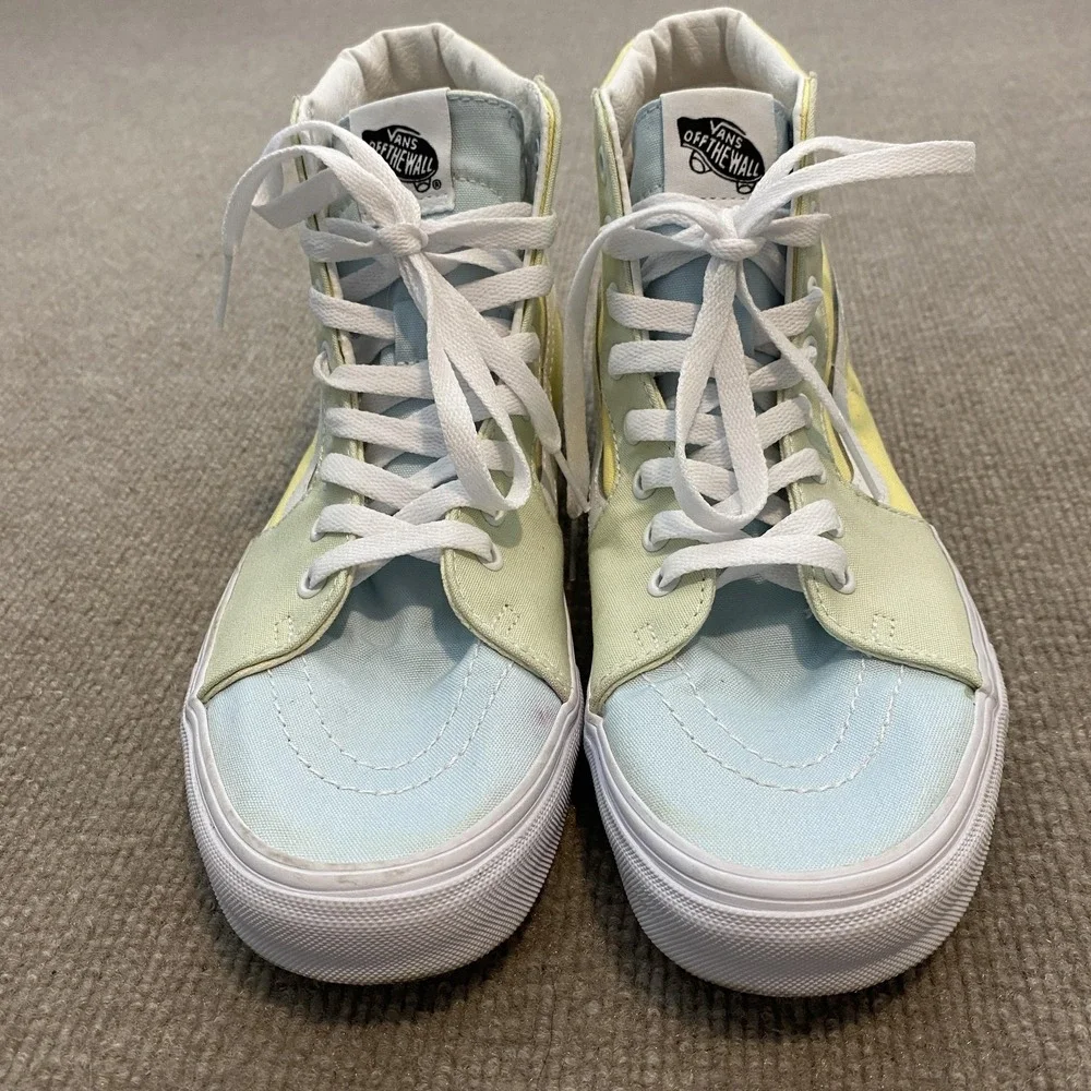 Vans Sk8-Hi Shoes Mens 9 Women 10.5 Multicolor Colorblock High Top Skate Sneaker